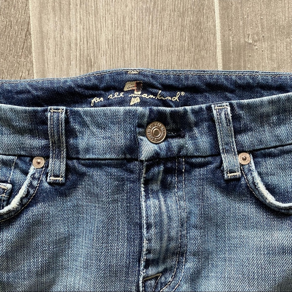 7 For All Mankind denim mini skirt with A pocket - Picture 2 of 6